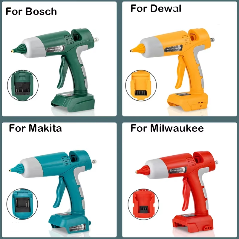 Hot Melt Glue Gun Cordless - Pistol Lem Panas Tanpa Kabel 100W