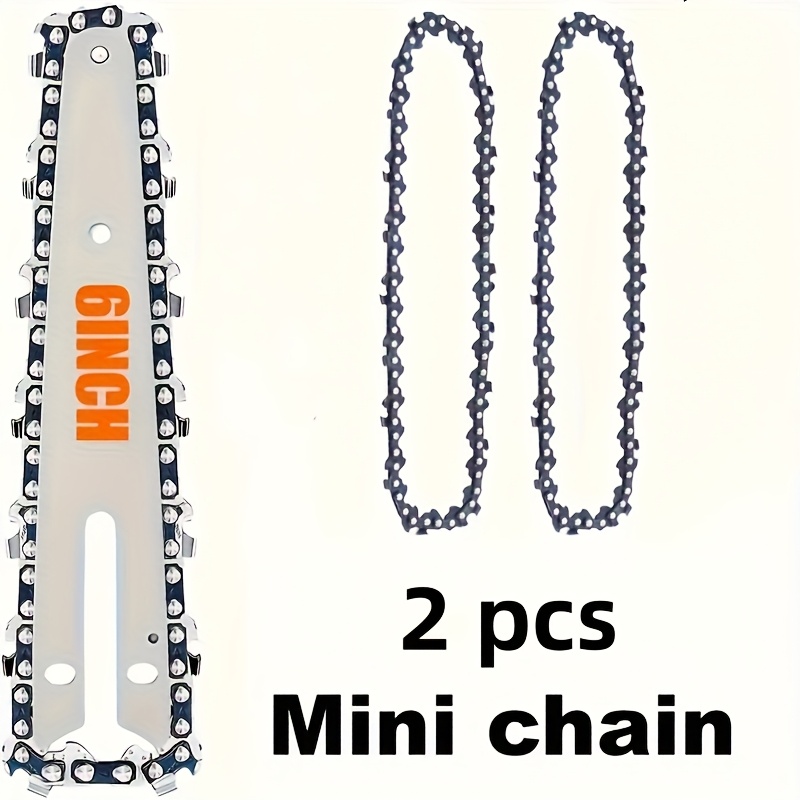 Mini Electric Chainsaw 6 Inch - 2 Buah Rantai Gergaji Mesin 6