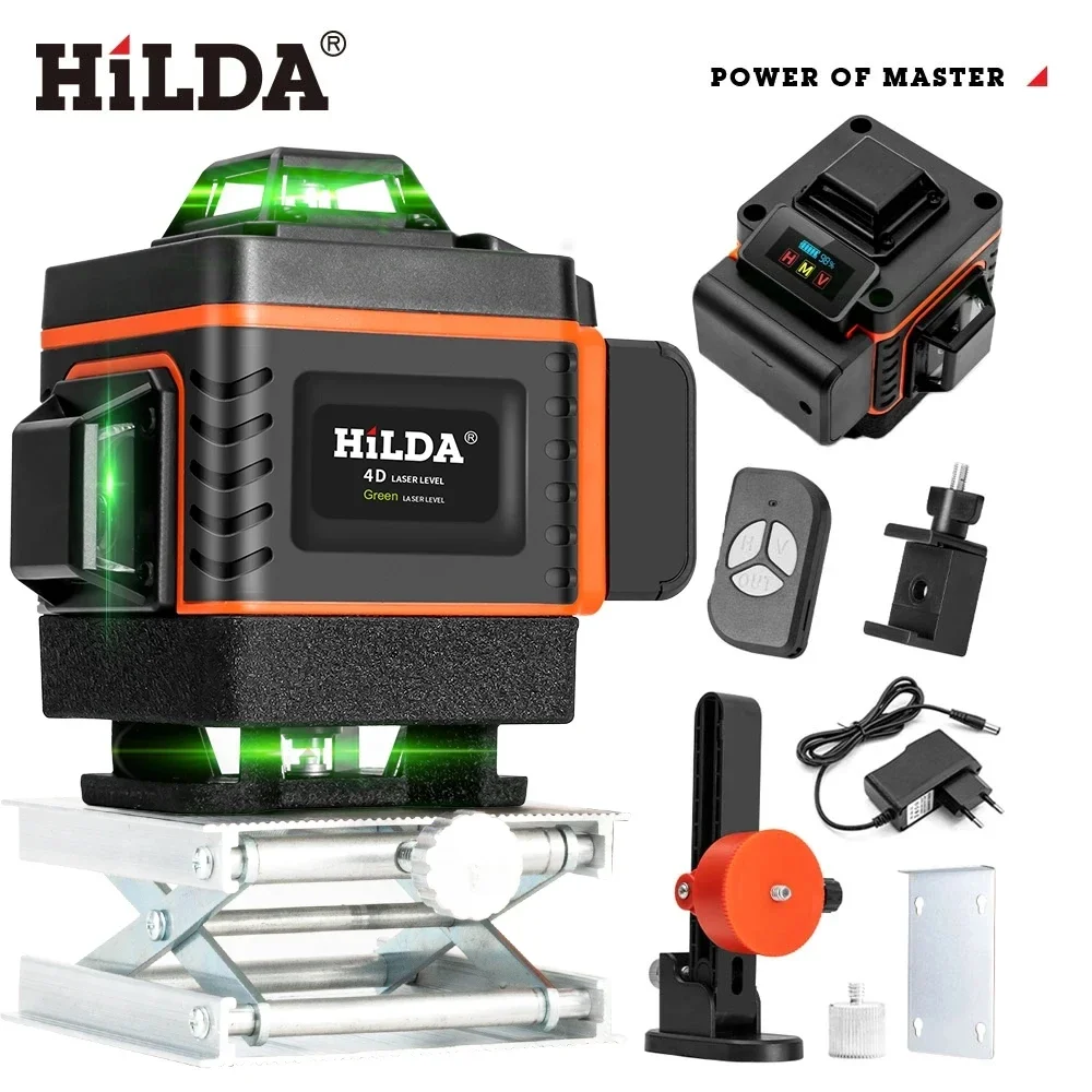 HILDA Laser 16/12 garis 4D, ga - Laser Level 16 Lines 4D Green ulasan dan harga