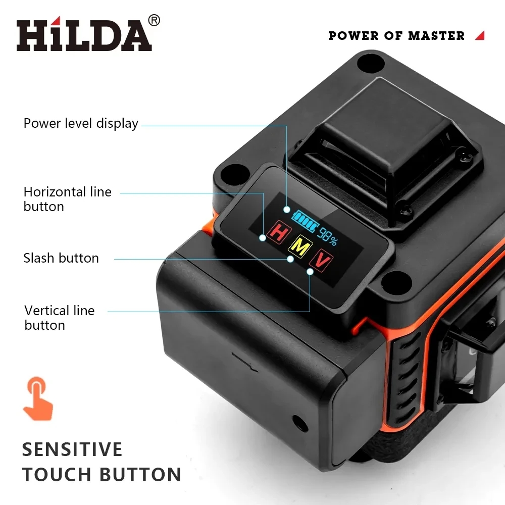 HILDA Laser 16/12 garis 4D, ga - Laser Level 16 Lines 4D Green ulasan dan harga