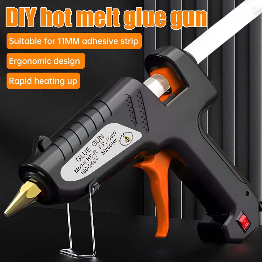 Pistol Lem Panas 150W 11mm, Pe - Hot Melt Glue Gun Cordless ulasan dan harga