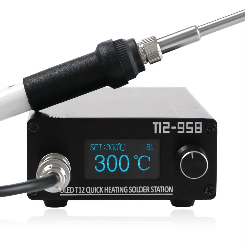 STM32 V3.1s T12-958 Stasiun Pe - Digital Soldering Station T12 ulasan dan harga