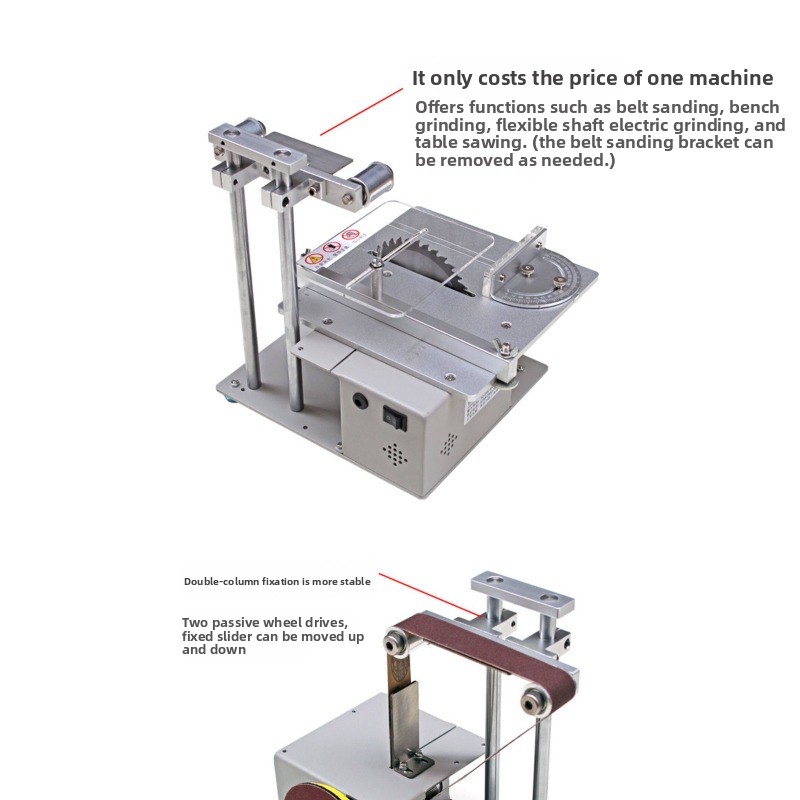 Gergaji meja multifungsi untuk - Mini Table Saw For Woodworking ulasan dan harga