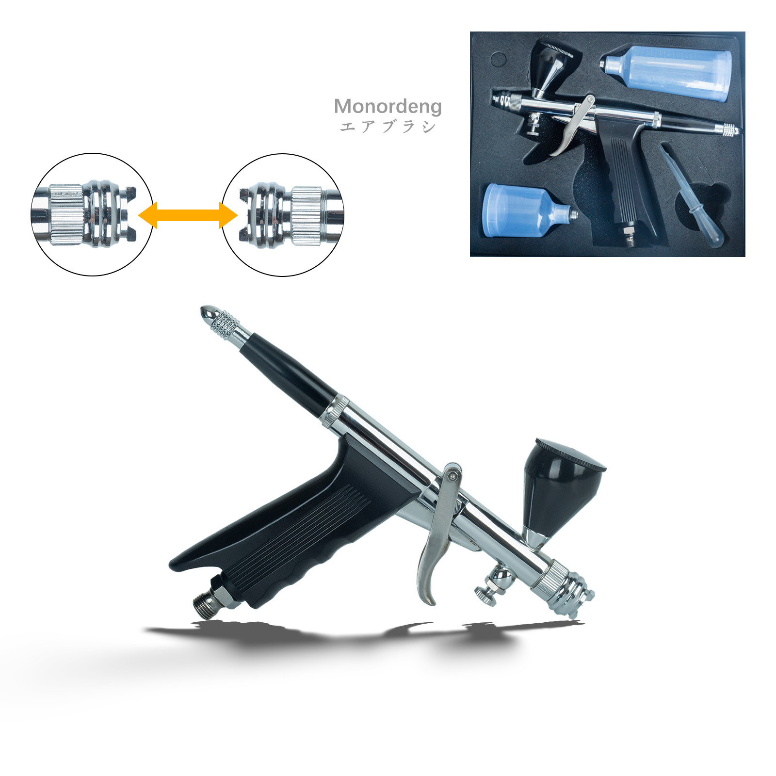 Kit Airbrush Aksi Ganda yang D - Airbrush Kit With Mini Compressor ulasan dan harga